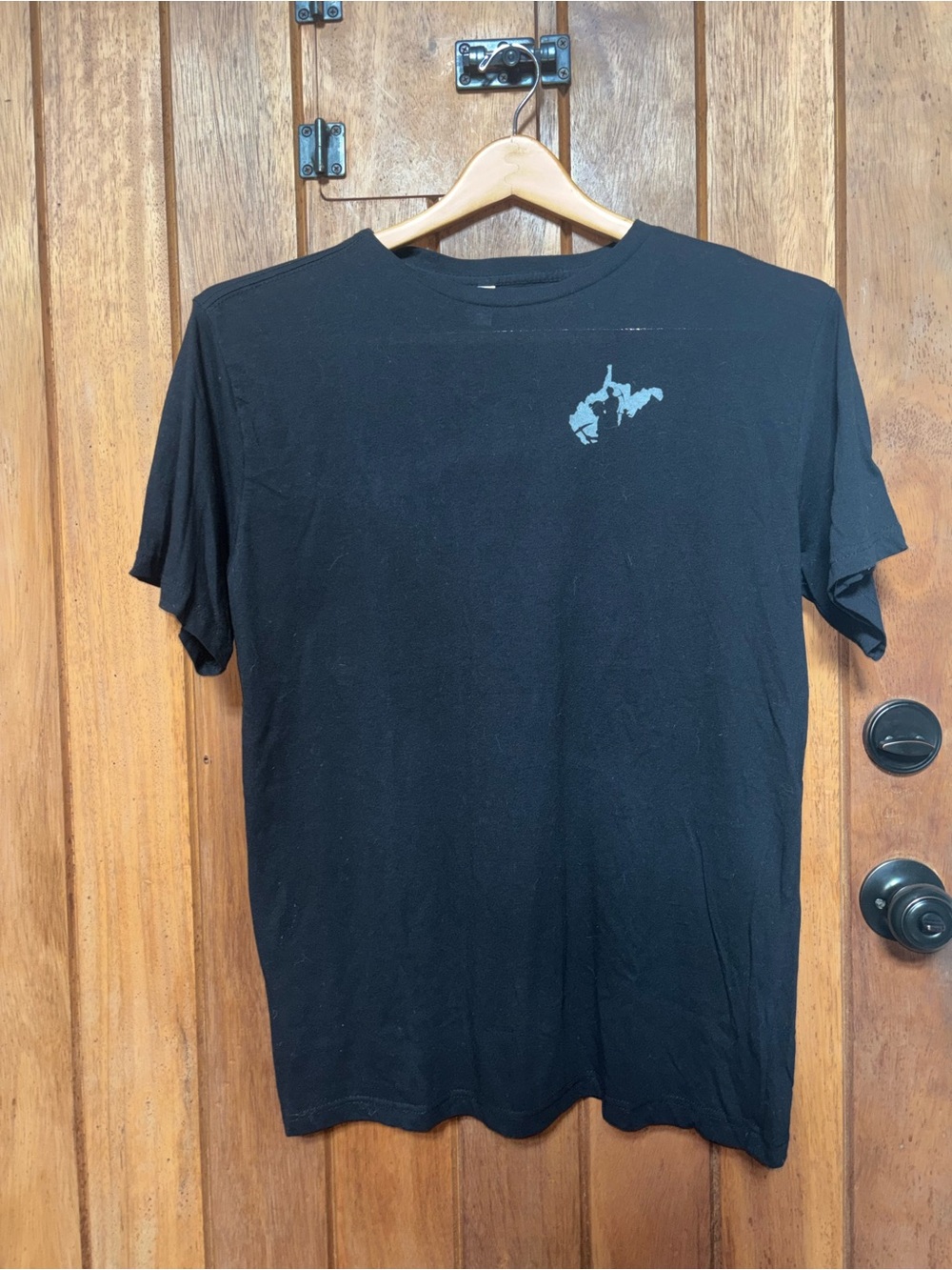 Men's Black Graphic West Virginia Crewneck T-Shirt - Coal mining